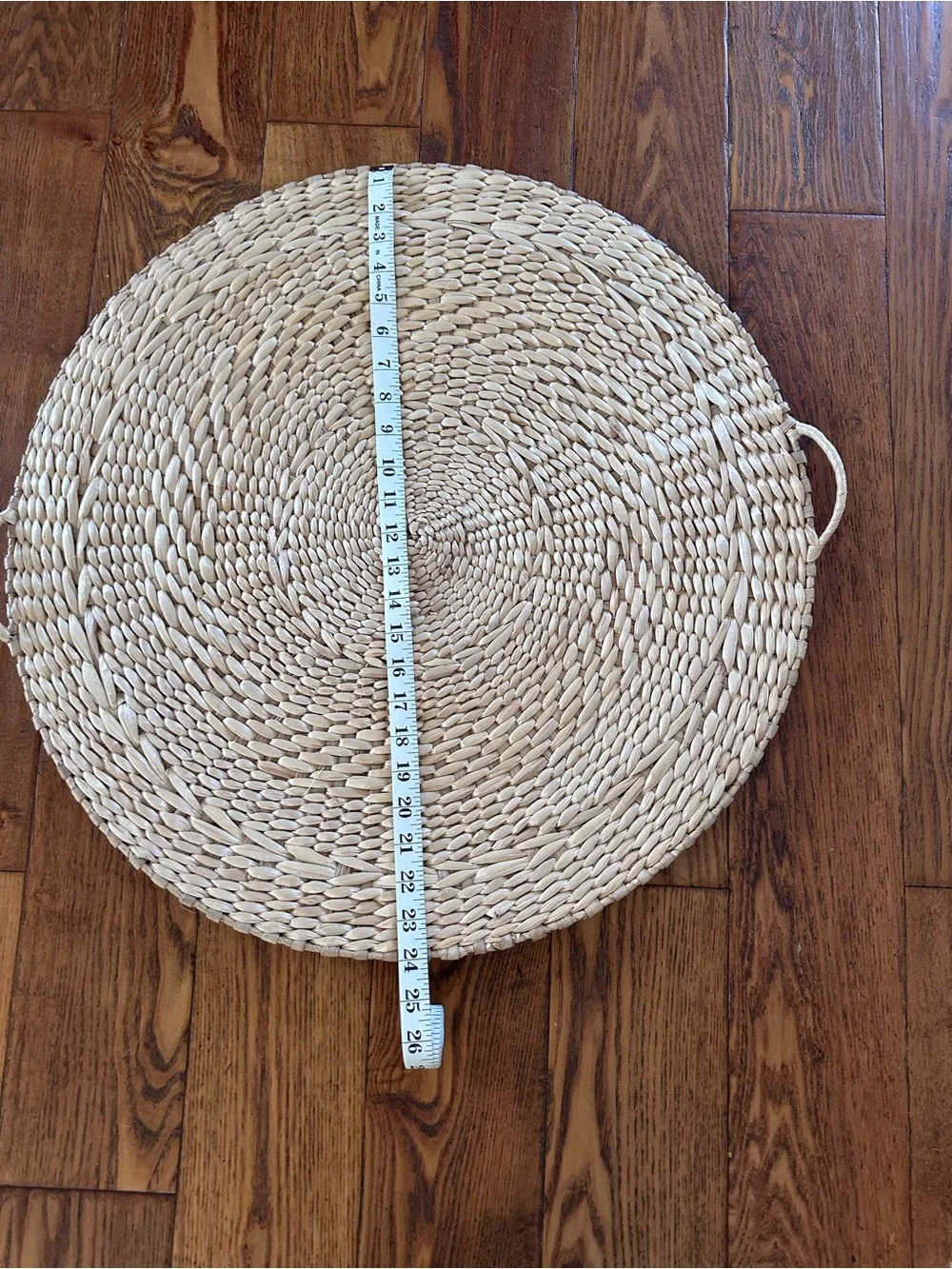 24” Round Natural Woven Rattan Wall Decor - Natural